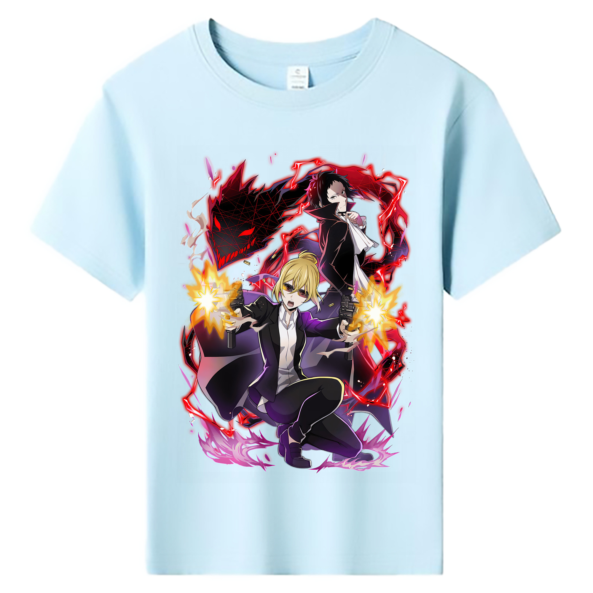 （画像用） 文豪ストレイドッグス Bungo Stray Dogs 綿100％キッズTシャツ（フロントプリント）